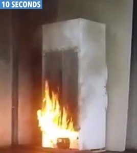 Electrical Fridge Freezer Fires 10 Seconds